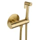 Смеситель с гигиеническим душем и термостатом встраиваемый WONZON & WOGHAND, Брашированное золото (WW-88819902-BG)