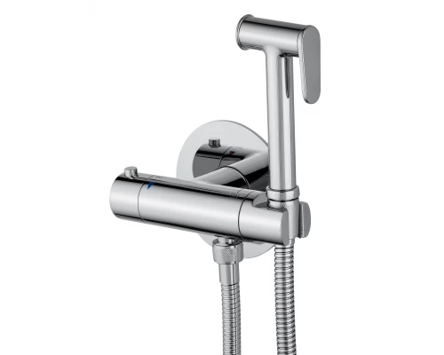 Смеситель с гигиеническим душем и термостатом встраиваемый WONZON & WOGHAND, Хром (WW-88819902-CR)