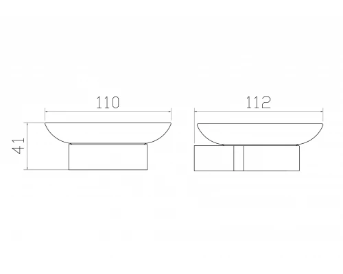 Мыльница с держателем WONZON & WOGHAND CARBON, Черный (WW-7722)