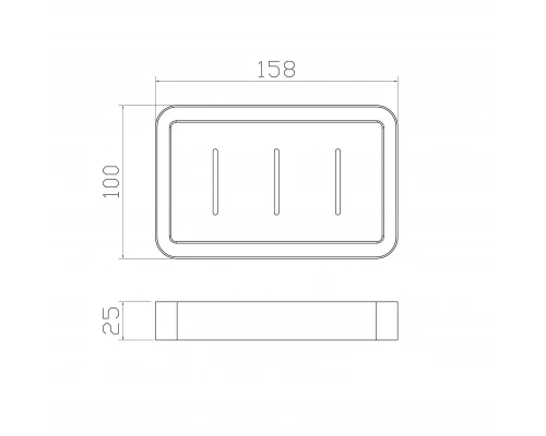 Мыльница с держателем WONZON & WOGHAND CARBON, Черный (WW-7732)