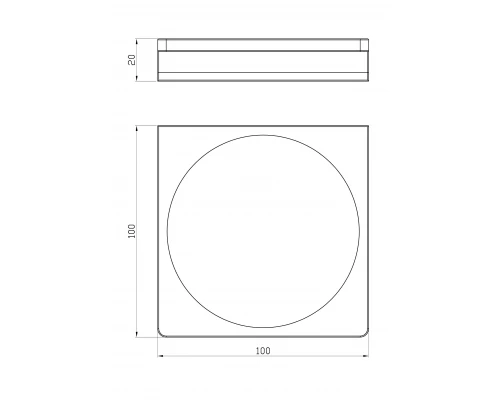 Мыльница с держателем WONZON & WOGHAND ECLIPSE, Глянцевое золото (WW-9124-LG)