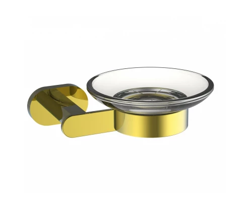 Мыльница с держателем WONZON & WOGHAND FIRST, Глянцевое золото (WW-8422-LG)