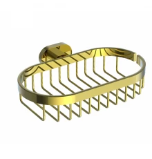 Мыльница с держателем WONZON & WOGHAND FIRST, Глянцевое золото (WW-8424-LG)