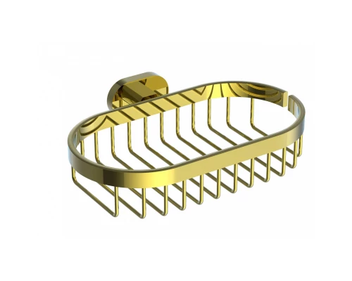 Мыльница с держателем WONZON & WOGHAND FIRST, Глянцевое золото (WW-8424-LG)