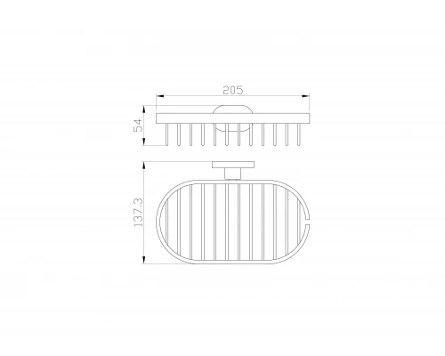 Мыльница с держателем WONZON & WOGHAND FIRST, Глянцевое золото (WW-8424-LG)