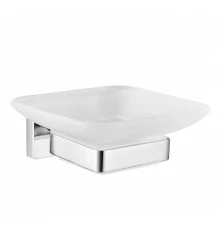 Мыльница с держателем WONZON & WOGHAND FLAT, Хром (WW-9722)