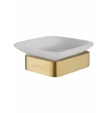 Мыльница с держателем WONZON & WOGHAND LOTTE, Брашированное золото (WW-8322-BG)