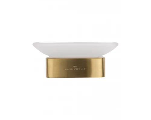 Мыльница с держателем WONZON & WOGHAND LOTTE, Брашированное золото (WW-8322-BG)