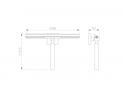 Водосгон для стёкол WONZON & WOGHAND POLO, Хром (WW-8923)