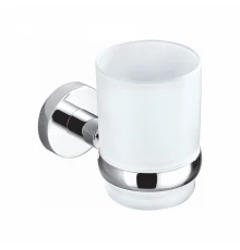 Стакан для зубных щеток с держателем WONZON & WOGHAND EASY, Хром (WW-8121)