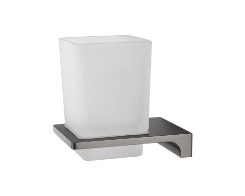 Стакан для зубных щеток с держателем WONZON & WOGHAND ECLIPSE, Темный графит (WW-9121-BGM)