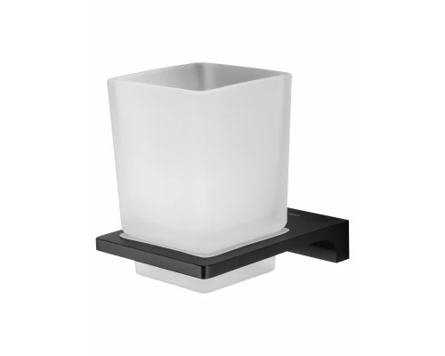 Стакан для зубных щеток с держателем WONZON & WOGHAND ECLIPSE, Черный (WW-9121-BL)