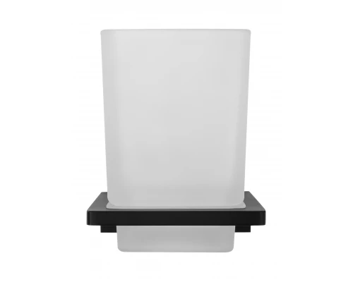 Стакан для зубных щеток с держателем WONZON & WOGHAND ECLIPSE, Черный (WW-9121-BL)