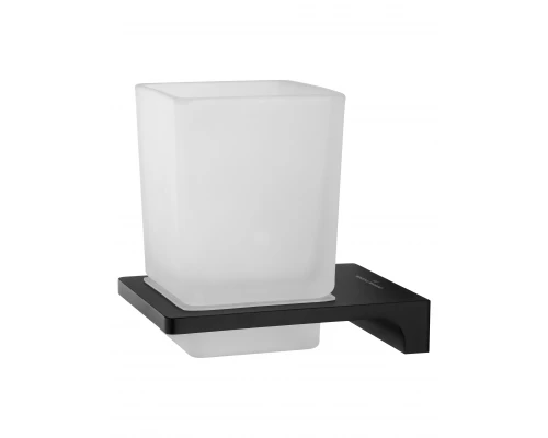 Стакан для зубных щеток с держателем WONZON & WOGHAND ECLIPSE, Черный (WW-9121-BL)