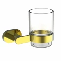 Стакан для зубных щеток с держателем WONZON & WOGHAND FIRST, Глянцевое золото (WW-8421-LG)