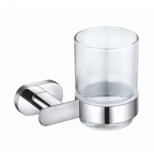Стакан для зубных щеток с держателем WONZON & WOGHAND FIRST, Хром (WW-8421)