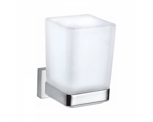 Стакан для зубных щеток с держателем WONZON & WOGHAND FLAT, Хром (WW-9721)