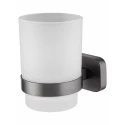 Стакан для зубных щеток с держателем WONZON & WOGHAND GRAFFITY, Темный графит (WW-9321-BGM) Стакан для зубных щеток с держателем WONZON & WOGHAND GRAFFITY, Темный графит (WW-9321-BGM)