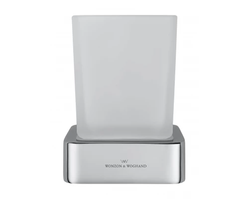 Стакан для зубных щеток с держателем WONZON & WOGHAND LOTTE, Хром (WW-8321)