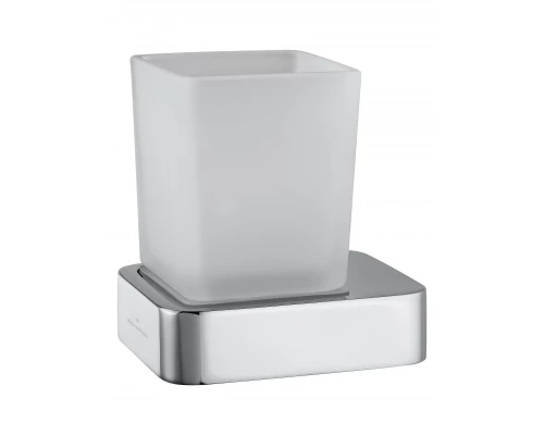 Стакан для зубных щеток с держателем WONZON & WOGHAND LOTTE, Хром (WW-8321)