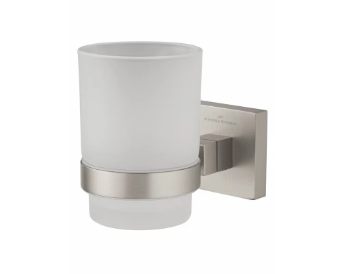 Стакан для зубных щеток с держателем WONZON & WOGHAND POLO, Брашированный никель (WW-8921-BN)