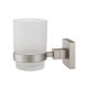 Стакан для зубных щеток с держателем WONZON & WOGHAND POLO, Брашированный никель (WW-8921-BN)