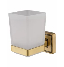 Стакан для зубных щеток с держателем WONZON & WOGHAND ROMA, Бронза (WW-7221)