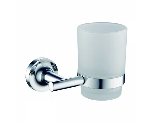 Стакан для зубных щеток с держателем WONZON & WOGHAND SIMPLE, Хром (WW-6521)