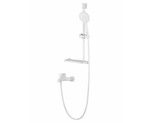 Смеситель для ванны с душевым гарнитуром WONZON & WOGHAND ALFA, Белый матовый (WW-AE3201-MW)