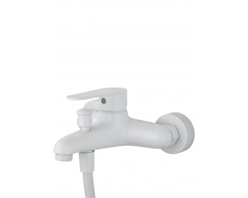 Смеситель для ванны с душевым гарнитуром WONZON & WOGHAND ALFA, Белый матовый (WW-AE3201-MW)