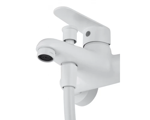 Смеситель для ванны с душевым гарнитуром WONZON & WOGHAND ALFA, Белый матовый (WW-AE3201-MW)