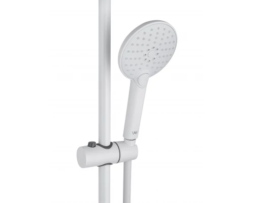 Смеситель для ванны с душевым гарнитуром WONZON & WOGHAND ALFA, Белый матовый (WW-AE3201-MW)