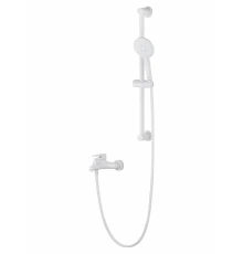 Смеситель для ванны с душевым гарнитуром WONZON & WOGHAND ALFA, Белый матовый (WW-AE3205-MW)