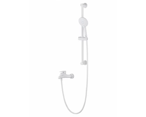Смеситель для ванны с душевым гарнитуром WONZON & WOGHAND ALFA, Белый матовый (WW-AE3205-MW)