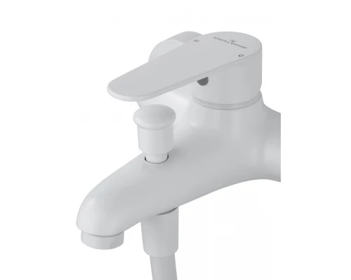 Смеситель для ванны с душевым гарнитуром WONZON & WOGHAND ALFA, Белый матовый (WW-AE3205-MW)