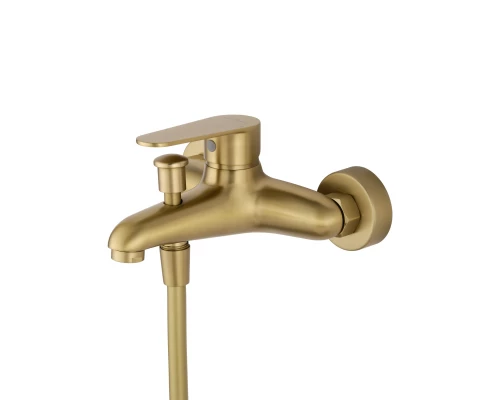 Смеситель для ванны с душевым гарнитуром WONZON & WOGHAND ALFA, Брашированное золото (WW-AE3201-BG)