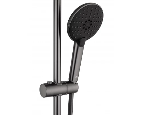 Смеситель для ванны с душевым гарнитуром WONZON & WOGHAND ALFA, Темный графит (WW-AE3201-BGG)