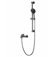 Смеситель для ванны с душевым гарнитуром WONZON & WOGHAND ALFA, Темный графит (WW-AE3205-BGG)