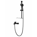 Смеситель для ванны с душевым гарнитуром WONZON & WOGHAND ALFA, Черный матовый (WW-AE3201-MB)