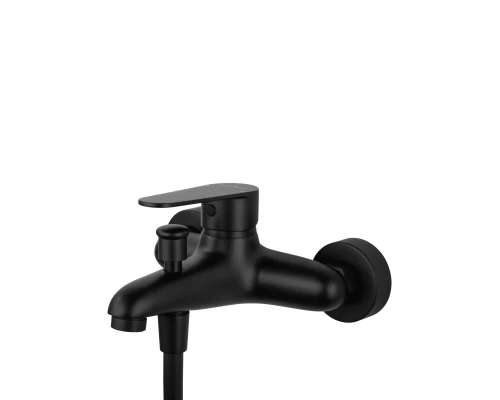 Смеситель для ванны с душевым гарнитуром WONZON & WOGHAND ALFA, Черный матовый (WW-AE3205-MB)