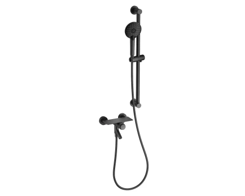 Смеситель для ванны с душевым гарнитуром WONZON & WOGHAND CLICK, Темный графит (WW- FE05L222-BGG)