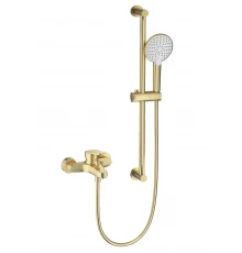 Смеситель для ванны с душевым гарнитуром WONZON & WOGHAND, Брашированное золото (WW-C2501-BG)