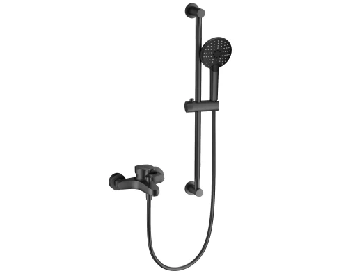 Смеситель для ванны с душевым гарнитуром WONZON & WOGHAND, Темный графит (WW-C2501-BGG)