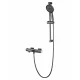 Смеситель для ванны с душевым гарнитуром и термостатом WONZON & WOGHAND SOLID, Темный графит (WW-C2011-A-BGG)