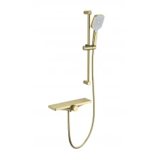 Смеситель для ванны с душем WONZON & WOGHAND Onix, Брашированное золото (WW-B2551-A-BG)