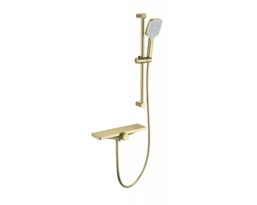 Смеситель для ванны с душем WONZON & WOGHAND Onix, Брашированное золото (WW-B2551-A-BG)