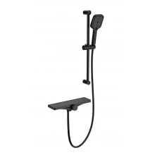 Смеситель для ванны с душем WONZON & WOGHAND Onix, Черный матовый (WW-B2551-A-MB)