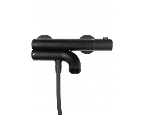 Смеситель для ванны с душевым гарнитуром и термостатом WONZON & WOGHAND LOOP, Черный матовый (WW-311-00-508)