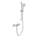Смеситель для ванны с душевым гарнитуром и термостатом WONZON & WOGHAND Plate, Хром (WW-C2017-A-CR)