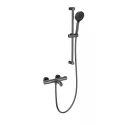 Смеситель для ванны с душевым гарнитуром и термостатом WONZON & WOGHAND, Темный графит (WW-C2006-A-BGG)